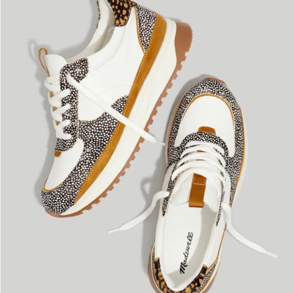 Like New! Madewell Kickoff Trainer Sneakers Olive Grove Multi size 7